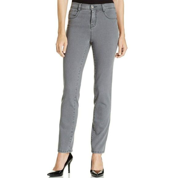Style & Co Slim-Leg Jeans High Rise Tummy-Control Panel Pockets Gray Size 18W - Picture 1 of 8